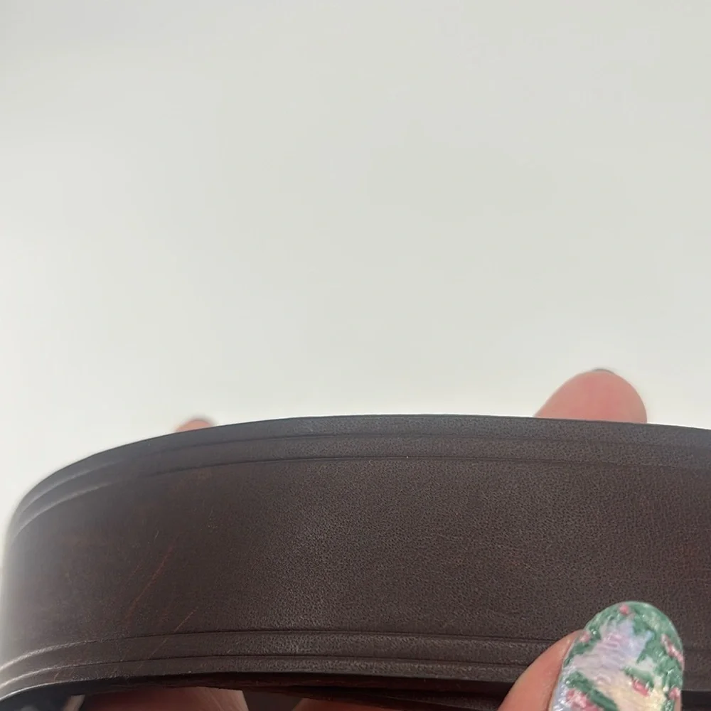 Vintage brown leather belt from structure size 40
